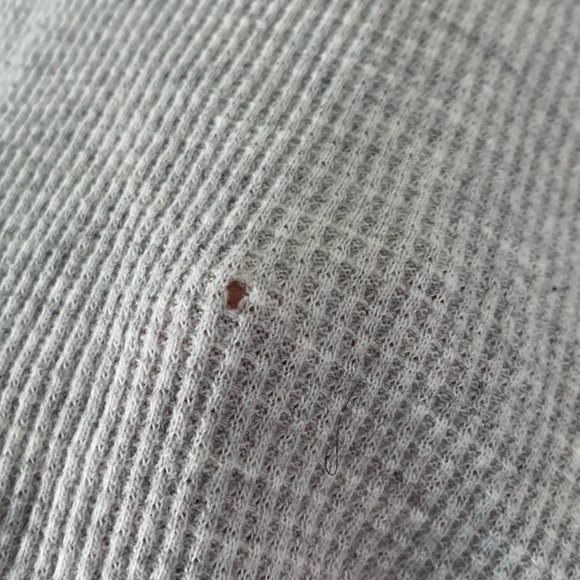 Cowl neck Waffle Shirt - Picture 2 of 4